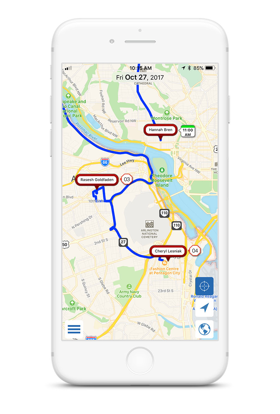 iphone_route_vertical Mapview (formerly Sales Navigator) Route